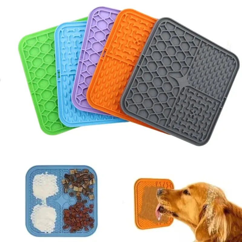 Tapete de Lamber em Silicone para Cães